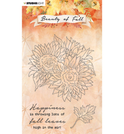 SL-BF-STAMP63 StudioLight Clear stamp Sunflowers Beauty of Fall nr.63