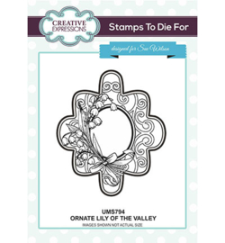 UMS794 Stamps To Die For Ornate Lily of the Valley