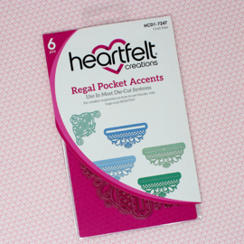 588417 Heartfelt Creations Pocket & Accents Dies Regal .25" To 4.5"