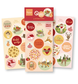CA3189 Marianne Design Stickers, Welkom herfst by Marleen