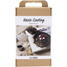 977818 Creativ Company Hobbyset Hars Gieten, Mossel, zwart, goud