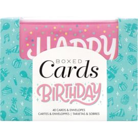 615199 American Crafts A2 Cards W/Envelopes Blank - Birthday