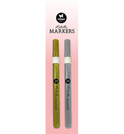 SL-ES-WAX12 - Metallic markers Gold and Silver Essentials Tools nr.12