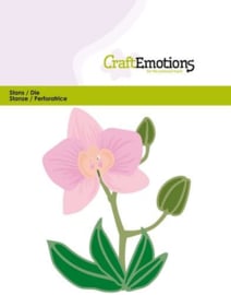115633/0428 CraftEmotions Die - Orchidee bloem 3D Card