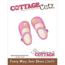 3X3104 CottageCutz Die Fancy Mary Jane Shoes