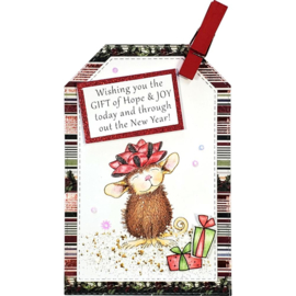 SSCM5009 Stampendous House Mouse Clear Stamps Holiday Happy