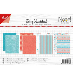 6011/0615 Noor Papier Set A4 Design Design Feliz Navidad