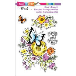 560404 Stampendous Perfectly Clear Stamps Flutters & Flowers