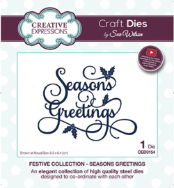CED3154 The Festive Collection Seasons Greetings