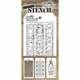 MTS 16 Tim Holtz Mini Layered Stencil Set #16