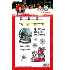 ABM-ES-STAMP83 ABM Clear Stamp Christmas Snow Globe Essentials nr.83