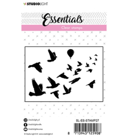 SL-ES-STAMP27 StudioLight Clear Stamp Birds/hot air balloon Essentials nr.27