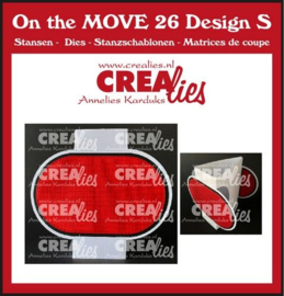 CLMOVE26 Crealies on the MOVE Design S Drieh. kaart halve cirkels