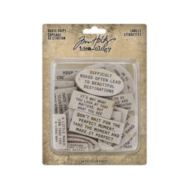 TH94320 Tim Holtz Quote Chips Labels