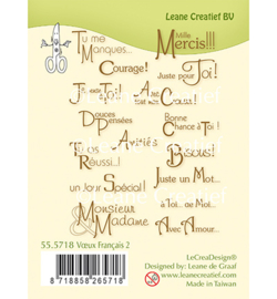 555718 Clear Stamp Combi Voeux / Texte Français 2.