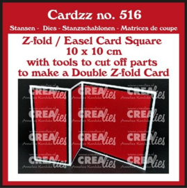 CLCZ516 Crealies Cardzz (Double) Z-fold / Easel card