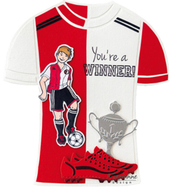 HT1662 Marianne Design Clear stamp Hetty's Soccer player