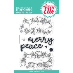 541774 Avery Elle Clear Stamp Set Peaceful Pines 4"X6"