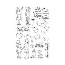 556868 Hero Arts Clear Stamps Lucky Star 4"X6"