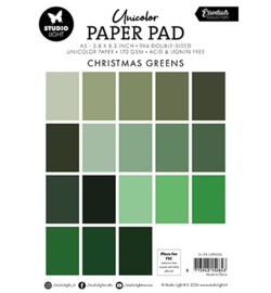 SL-ES-UPP206 StudioLight Paper Pad Christmas greens Essentials nr.206