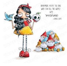 EB973 Stamping Bella Cling Stamps Oddball Snow White