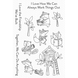CS566 My Favorite Things Clear Stamps Let's Work Together 4"X6"