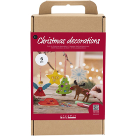 977583 Creativ Company Hobbyset Kerstdecoratie, kleuren