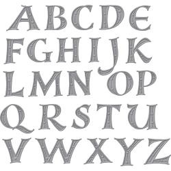 S7214 Spellbinders Shapeabilities Dies Alphabet