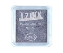 19127 Aladine Inkpad Izink Pigment Metal Silver Blue