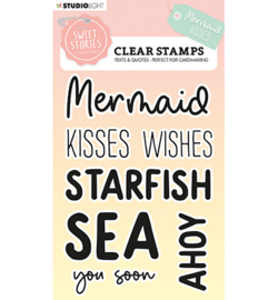 SL-SS-STAMP441 StudioLight Quotes large Mermaid kisses Sweet Stories nr.441