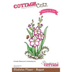 303463 CottageCutz Stamp & Die Set Gladiolus - August