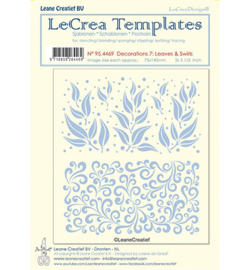 95.4469 LeCrea Templates Leaves & swirls