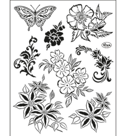 4003.212.00 Clear stamp Blumen, klassisch