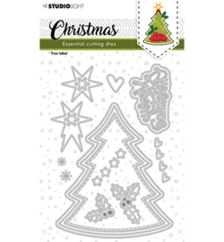 SL-ES-CD245 - Christmas Tree label Essentials nr.245