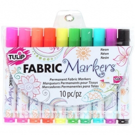 053753 Tulip Fabric Markers Neon