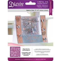 375990 Die'ssire Create-A-Card Interchangeable Die Country Garden, 5"X5"