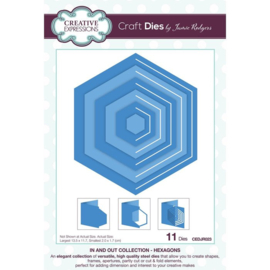 CEDJR023 Creative Expressions In and Out Collection Snijmal Hexagons