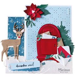 CS1070 Marianne Design Christmas mail by Marleen