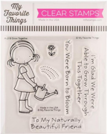 PI318 My Favorite Things Pure Innocence Stamps Grow Together 4"X4"