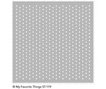 ST-119My Favorite Things Mini Staggered Raindrops Stencil