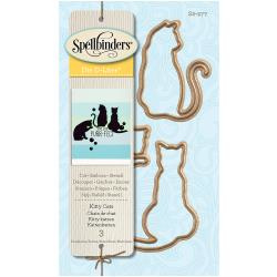 S2277 Spellbinders Shapeabilities Die D-Lites Kitty Cats 1.15" To 1.85"