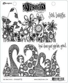 568465 Dyan Reaveley's Dylusions Cling Stamp Collections Just Breathe 8.5"X7"