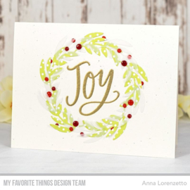 MFT-1608 My Favorite Things Joyful Wreath Die-namics