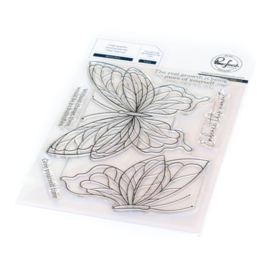 PF113121 Pinkfresh Studio Clear Stamp Set Butterflies 4"X6"