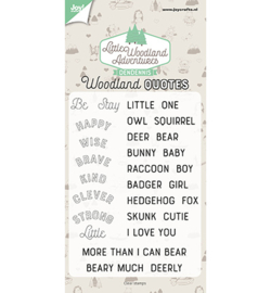 6410/0513 Clear Stamp Dendennis Woodland quotes