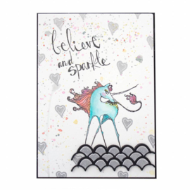 JDS-018 Jane Davenport Clear Stamps Unicorn Sparkle