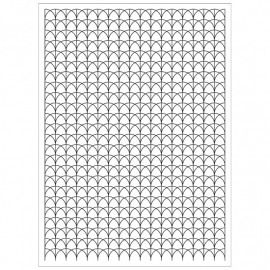 CG651 Basic Grey Aurora Cling Stamps Waves Background