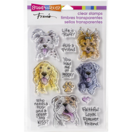 615367 Stampendous Perfectly Clear Stamps Dog Kisses