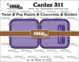 CLCZ311 Crealies Cardzz Twist & pop up - mini boekje A