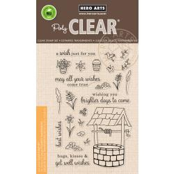 HA-CM240 Hero Arts Clear Stamps Wishing Well 4"X6"